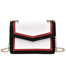Shein Contrast Trim Flap Chain Bag