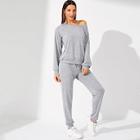 Shein Solid Tunic Top & Elastic Waist Pants Set