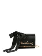 Shein Slogan Embroidered Bow Detail Chain Bag