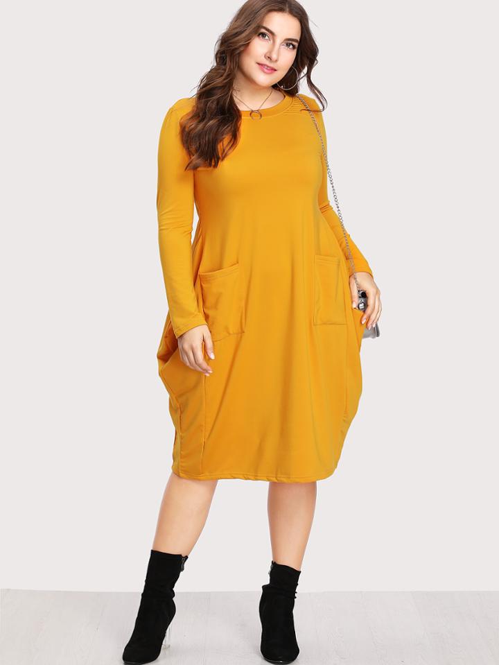 Shein Dual Pocket Cocoon Dress