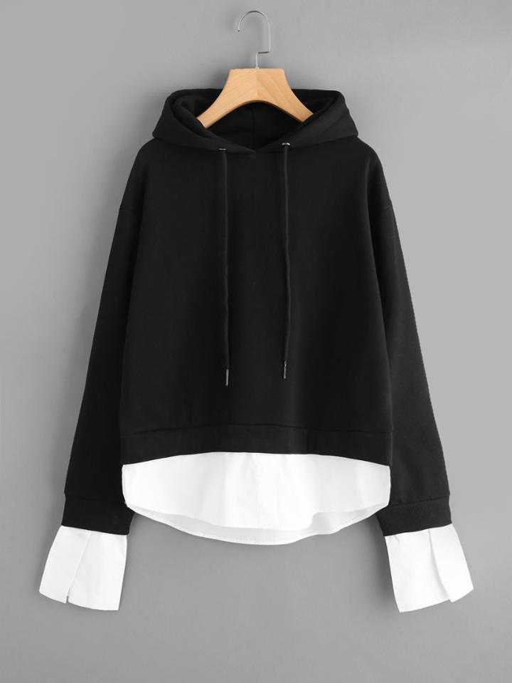 Shein 2 In 1 Hooded Shirt