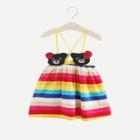 Shein Girls Rainbow Striped Cami Dress