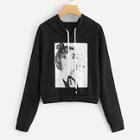 Shein Figure Print Drawstring Hooded Sweatshirt