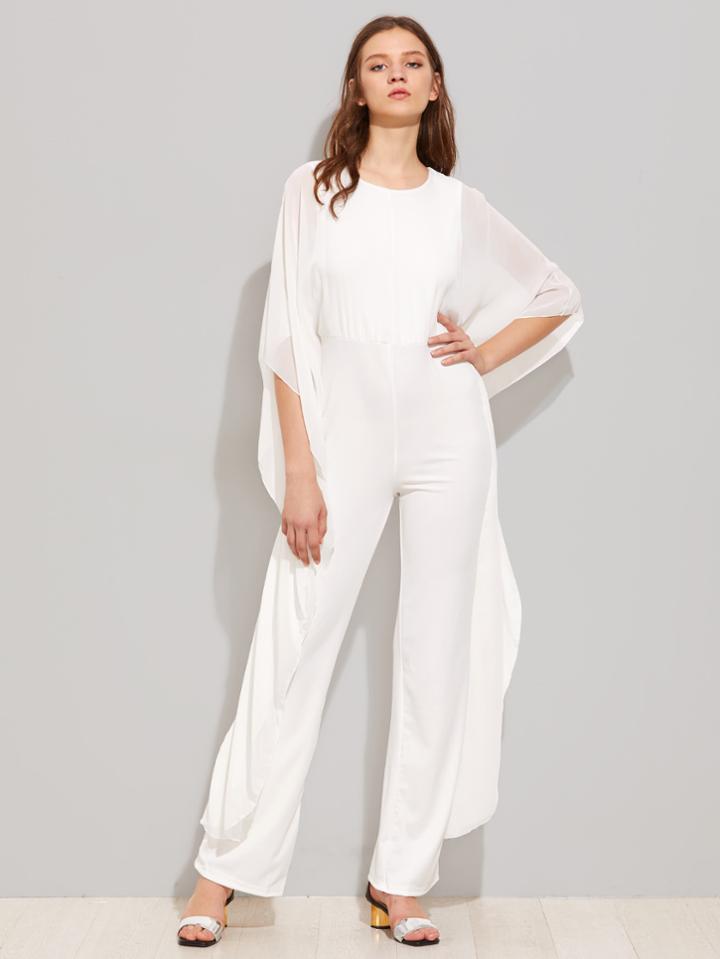 Shein Zipper Back Kaftan Jumpsuit