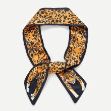 Shein Leopard Print Skinny Scarf