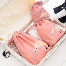 Shein Cartoon Pattern Drawstring Storage Bag 3pcs