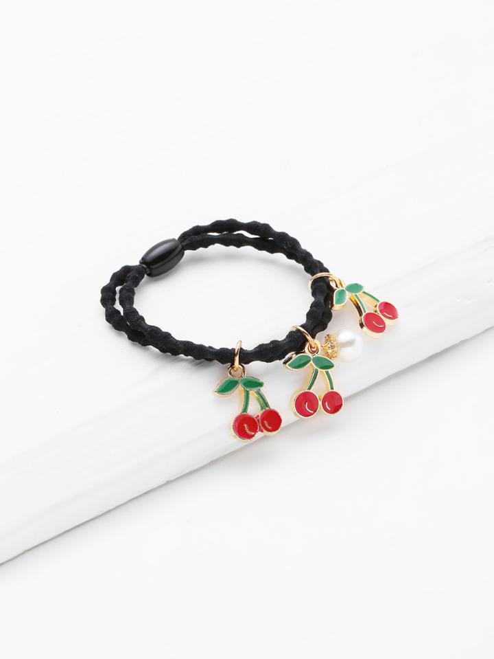 Shein Cherry Charm Hair Tie