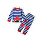 Shein Toddler Boys Striped Tee With Pants