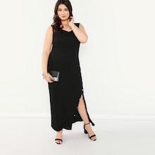 Shein Plus Buttoned Split Front Tank Dress