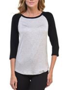 Shein Colour-block Crew Neck Slim T-shirt