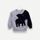 Shein Toddler Boys Elephant Pattern Letter Print Sweatshirt