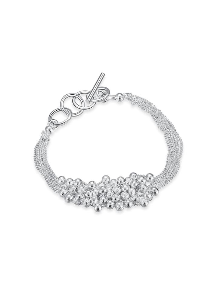 Shein Beaded Design Layered Chain Bracelet