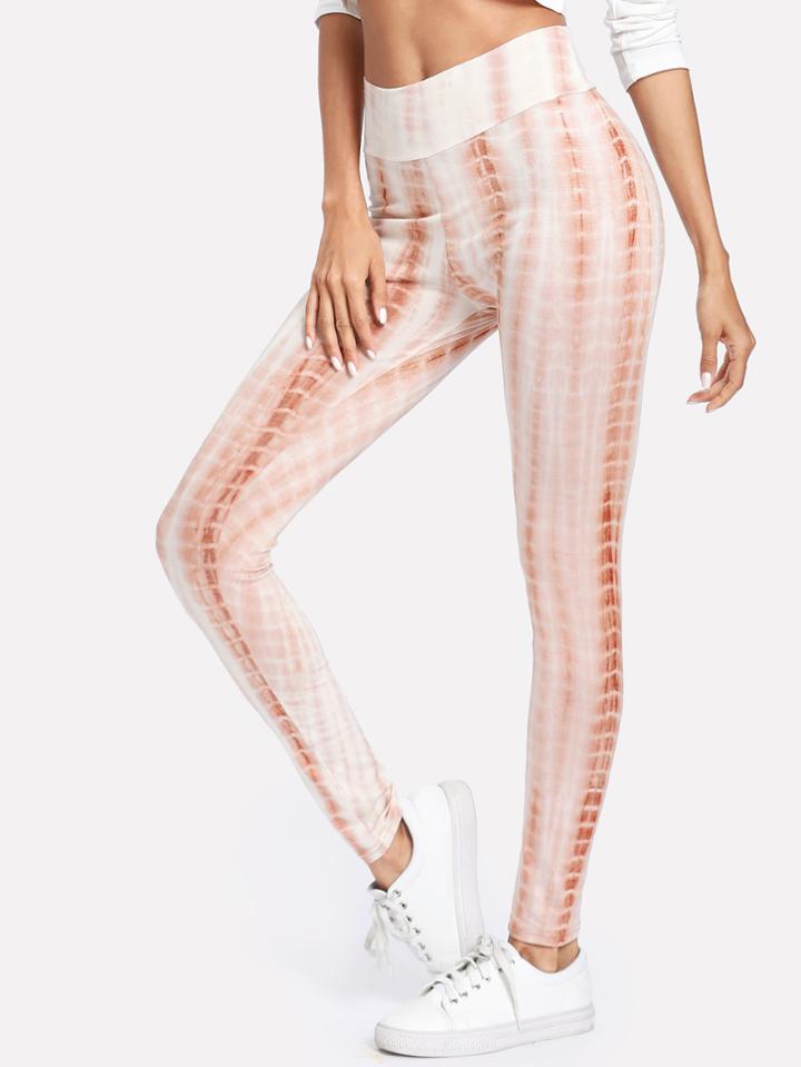 Shein Wide Waist Tie Dye Leggings
