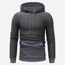 Shein Men Kangaroo Pocket Drawstring Hoodie