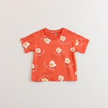 Shein Girls Eggs Printed Tee