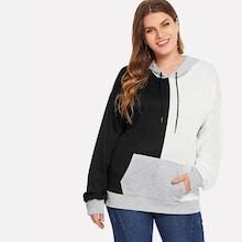 Shein Plus Cut And Sew Hoodie