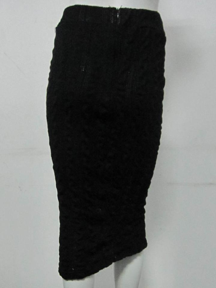 Shein Black Slim Cable-knit Sweater Skirt