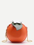 Shein Orange Shaped Cute Crossbody Bag With Chain