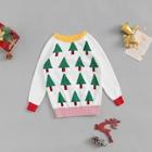 Shein Girls Christmas Tree Print Sweater