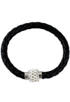 Shein Black Weave Diamond Bracelet