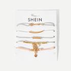 Shein Arrow & Heart Detail Bracelet Set 5pcs