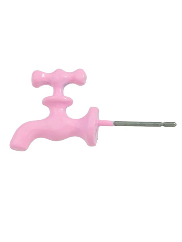 Shein Pink Cute Water-tap Shape Candy Color Stud Earrings