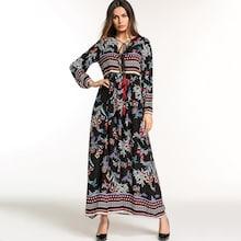 Shein Floral Tie Neck Dress