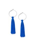 Shein Hoop Tassel Drop Earrings