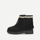 Shein Toddler Girls Faux Pearl & Tassel Decorated Ankle Boots