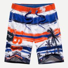 Shein Men Drawstring Tropical Print Shorts