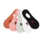 Shein Cat Pattern Invisible Socks 5pairs