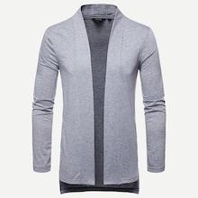 Shein Men Open Front Solid Coat