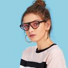 Shein Flat Top Tinted Lens Sunglasses