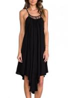 Rosewe Loose Hollow Design Strappy Dress With High Low Hem