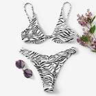 Shein Random Zebra Pattern Bikini Set