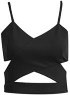 Shein Black Spaghetti Strap Cut Out Cami Top