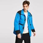 Shein Men Color Block Drawstring Waist Jacket