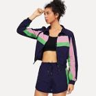 Shein Colorblock Collar Coat & Short