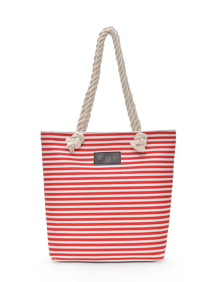 Shein Striped Detail Shopper Bag