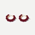 Shein Ball Decorated Hoop Earrings