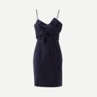 Shein Knot Front Pinstriped Cami Dress