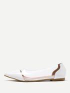 Shein Clear Detail Pointed Toe Flats