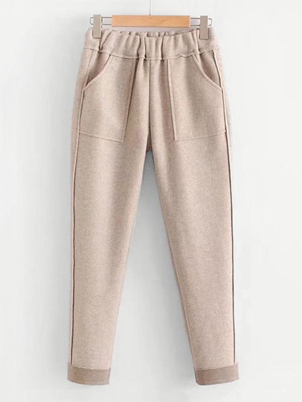 Shein Seam Detail Crop Pants