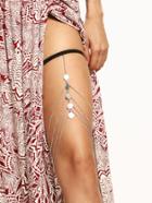 Shein Layered Coin Pendant Thigh Chain