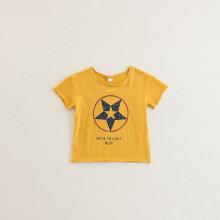Shein Boys Graphic Print Raw Edge Tee