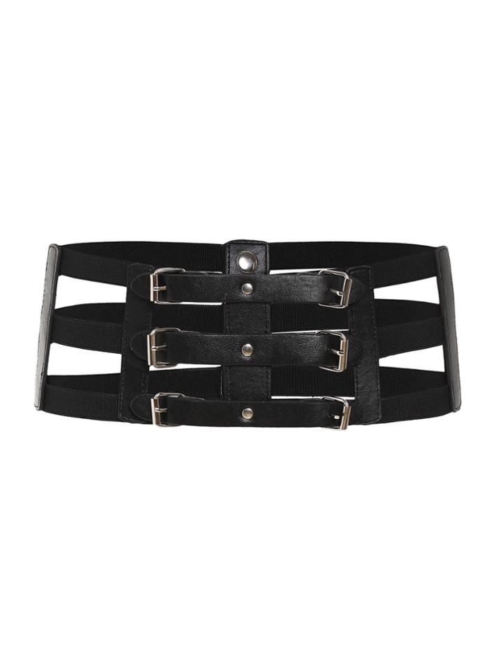 Shein Triple Buckle Caged Belt
