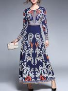 Shein Vintage Print A-line Dress