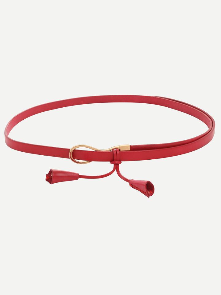 Shein Red Tassel-shaped Thin Belt