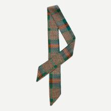 Shein Houndstooth Print Skinny Scarf