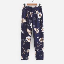 Shein Flower Print Tapered Leg Pants